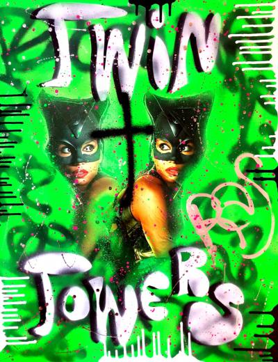 Rose Agathe STEINER - Twin Towers, 2018 - Impression digitale signée 2