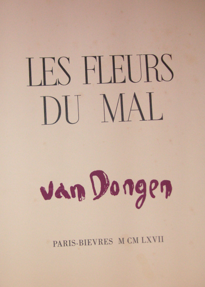 Kees van DONGEN - Les fleurs du mal - Edition originale signée à la main 2