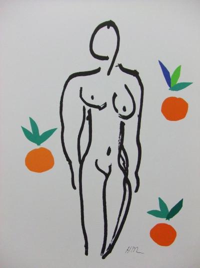Henri MATISSE (d’après) -  Nu aux oranges - Lithographie 2