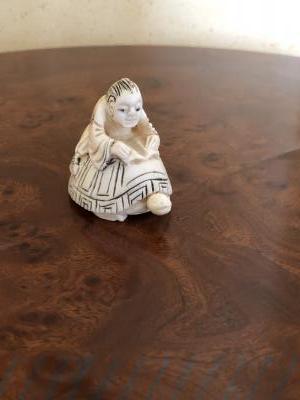 Netsuke tortue signé en ivoire 2