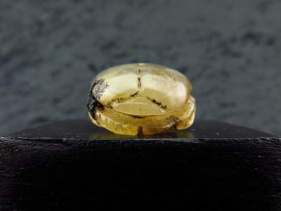 Ancient Egyptian calcite scarab amulet 2