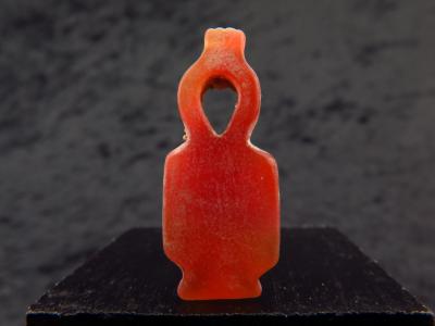 Egypte Antique - Nœud Tyet en cornaline / amulette Gurde d’Isis 2