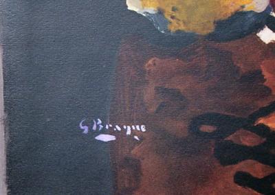 Georges BRAQUE ( after ) - Vase de fleurs jaunes, 1955 - Lithograph signed 2