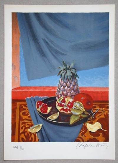 Roger CHAPELAIN-MIDY - Nature Morte aux Ananas et Grenades, 1961 - Lithographie signée et numérotée 2