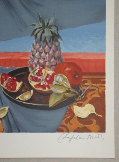 Roger CHAPELAIN-MIDY - Nature Morte aux Ananas et Grenades, 1961 - Lithographie signée et numérotée 2