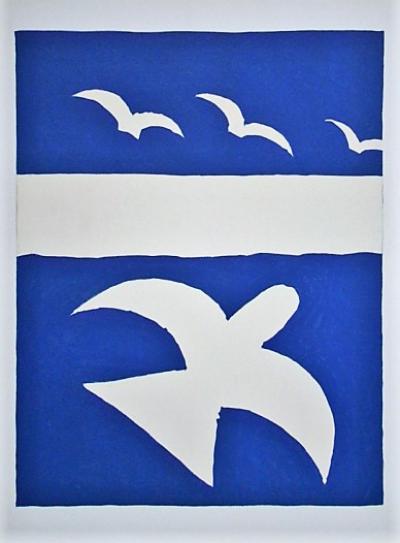 GEORGES BRAQUE ( d’après ) - Les oiseaux - 1955 2