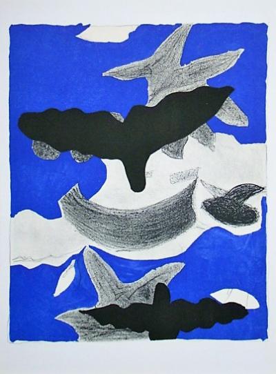 Georges BRAQUE - Oiseaux dans le ciel, 1955 - Lithographie originale 2