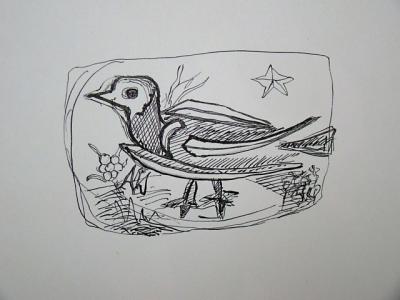 GEORGES BRAQUE ( d’après ) - Trois oiseaux - 1955 2