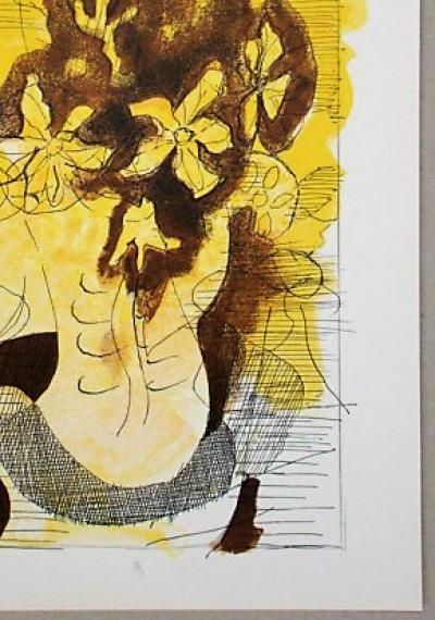 Georges BRAQUE (after) - Yellow vase, 1955 - Lithograph in colours 2