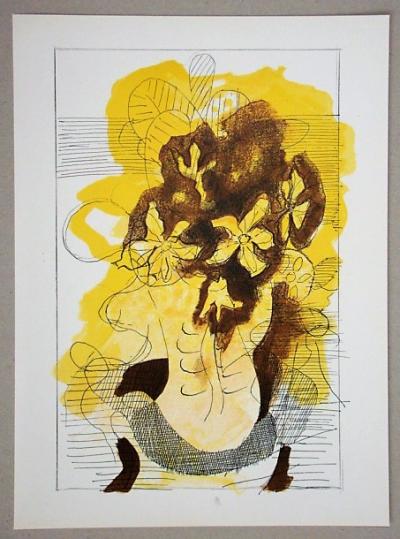 Georges BRAQUE (d’après) - Vase jaune, 1955 - Lithographie en couleurs 2