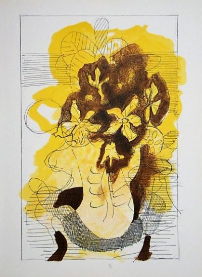 Georges BRAQUE (d’après) - Vase jaune, 1955 - Lithographie en couleurs 2