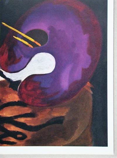 GEORGES BRAQUE ( d’après ) - Vase de fleures jaunes - 1955 2