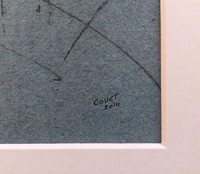 Thierry COUET né en 1961, Composition, 2004, Pastel et encre 2