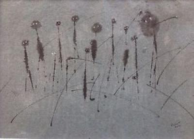 Thierry COUET né en 1961, Composition, 2004, Pastel et encre 2