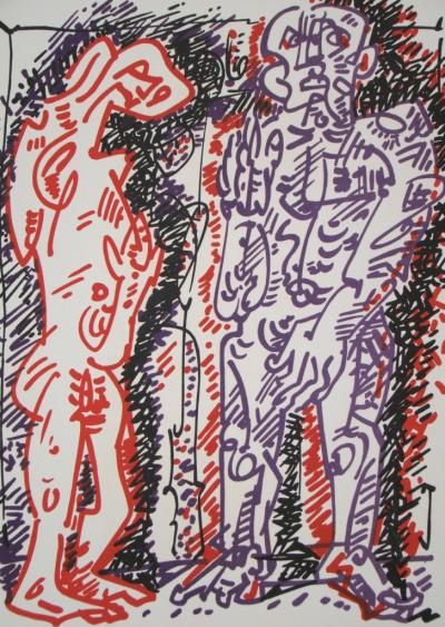 André MASSON - Oaristys, 1972 - Lithographie originale 2