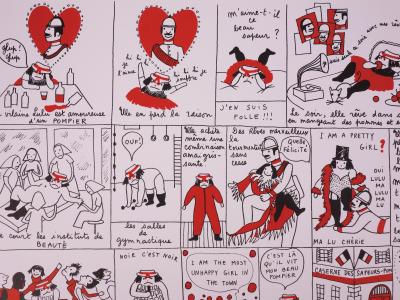 Yves SAINT LAURENT - La vilaine Lulu et le pompier - Lithographie, 1985 2