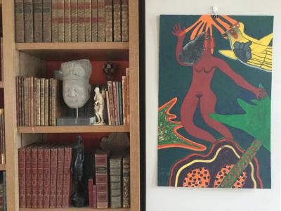 CORNEILLE (1922-2010): Lithographie originale signée - L’envol du nu rouge. Circa 1980.Lithographie.SBG.EA.70x46. 2