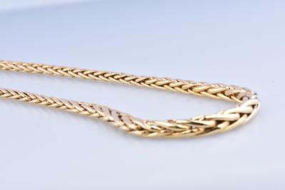 Collier en Or 18 ct (750/1000). Maille Palmier, fermoir mousqueton 2