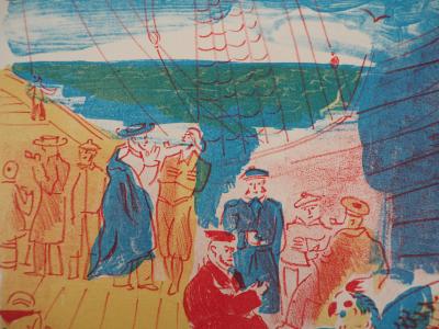 Jean DUFY : Le perroquet confiant - Deux Lithographies originales - Signée, 1938 2