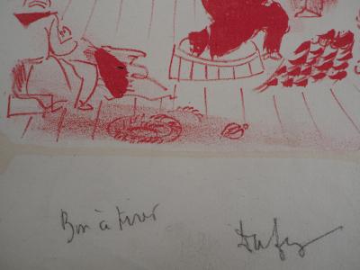 Jean DUFY : Le perroquet confiant - Deux Lithographies originales - Signée, 1938 2