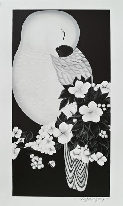 Tong Zhengang - Oiseau 3 -  Lithographie signée et numérotée 2