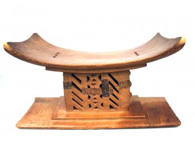 Ghana, Culture, Ashanti, Ancien Tabouret Royal Akan 2