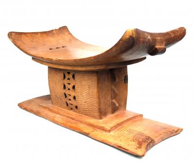 Ghana, Culture, Ashanti, Ancien Tabouret Royal Akan 2