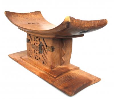 Ghana, Culture, Ashanti, Ancien Tabouret Royal Akan 2