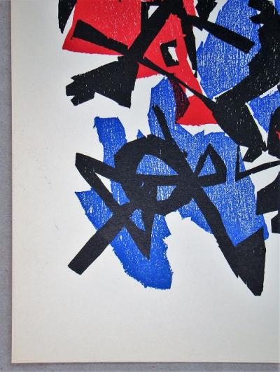 Ernst Wilhelm NAY - Composition, 1953 - Bois gravé original 2
