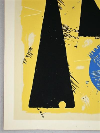 Willi BAUMEISTER - L’Horlogerie, 1953 - Original screenprint monogrammed 2