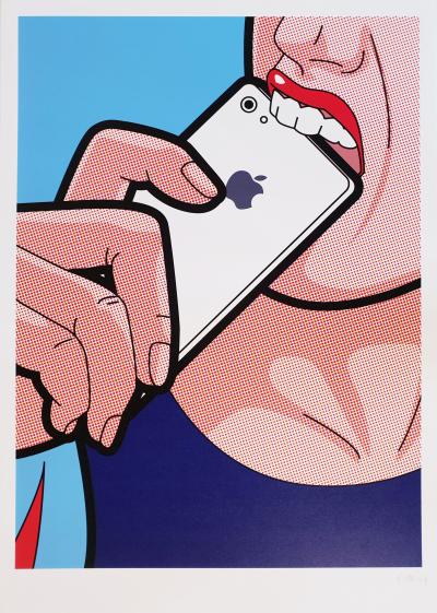 Léon - Biting The Apple - Sérigraphie signée 2