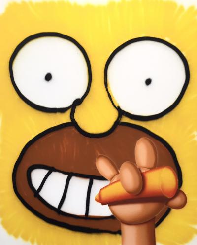 Gum - Homer, 2015 - Aérosol sur toile 2