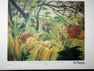 Lithographie Henri Rousseau (1844-1910)  