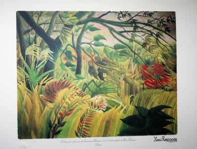 Lithographie Henri Rousseau (1844-1910)  