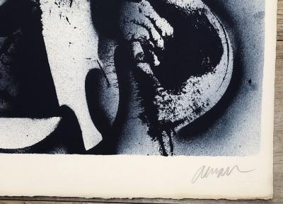 ARMAN - Blue violins - Original lithograph handsigned numbered 2