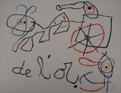 Joan MIRO : Les chercheurs d’or - Lithographie originale Signée 2