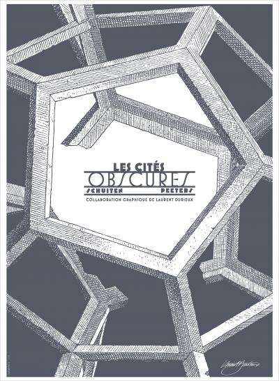 François SCHUITEN - Les Cités Obscures - L’enfant penchée, 2018 - Sérigraphie signée au crayon 2