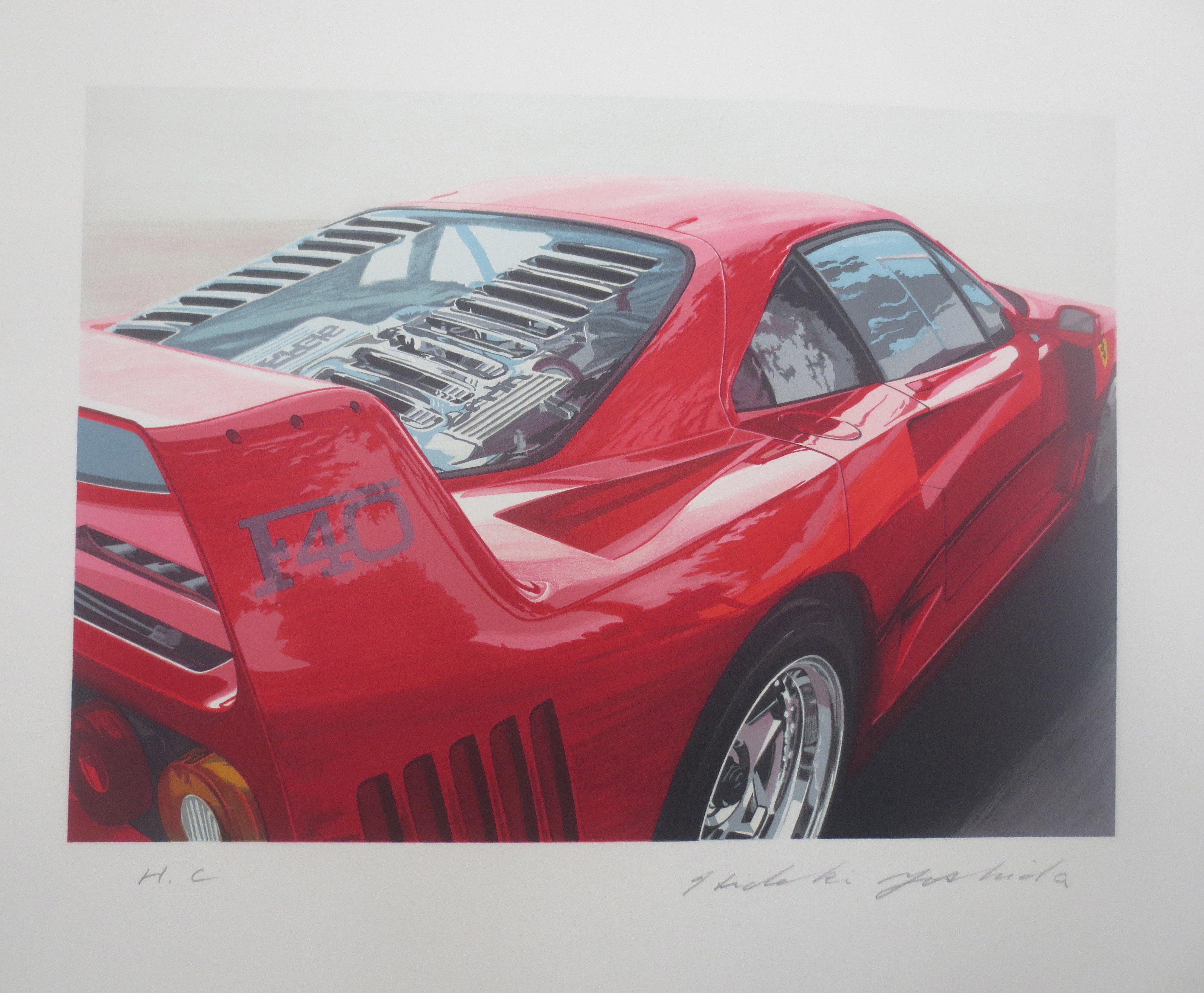 Hideki YOSHIDA - Ferrari 259 GTO 64 - Hand signed lithograph