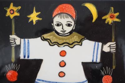 DODIK : Pierrot la Lune - Céramique originale Signée 2
