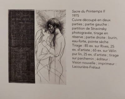 Pierre-Yves TREMOIS  - Couple - Gravure originale signée au crayon 2