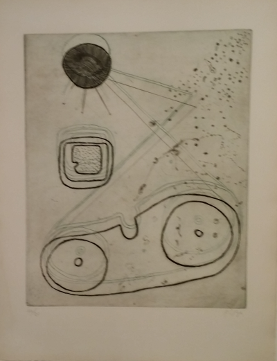 Arthur Luiz Piza  - Composition - Gravure originale signée au crayon 2