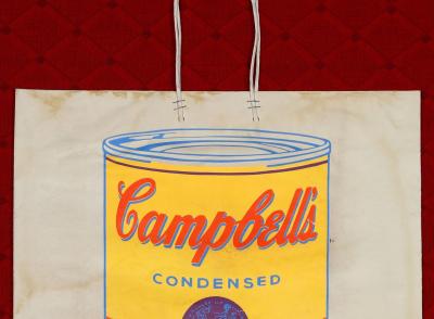Andy WARHOL - Campbell’s Soup Can on a Shopping Bag - Sérigraphie originale - 1966 2