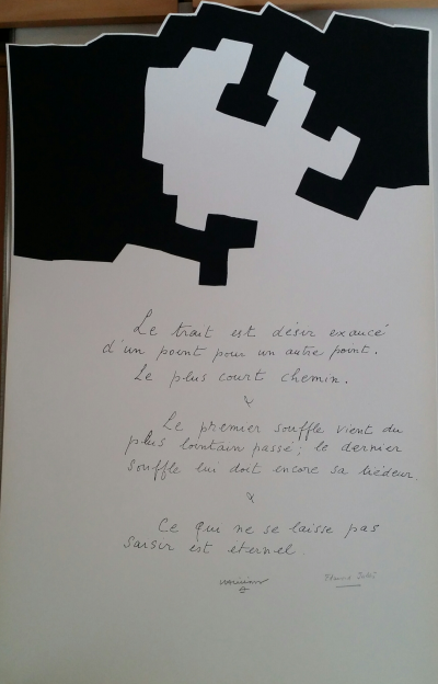 Eduardo Chillida  - Placard Maeght - Sérigraphie originale signée et annotée 2