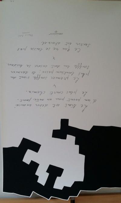 Eduardo Chillida  - Placard Maeght - Sérigraphie originale signée et annotée 2