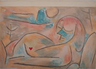 Paul Klee : Nu amoureux - Lithographie Signée, 1938 2