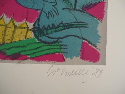 CORNEILLE : Les amoureux de Paris - Lithographie originale Signée 2