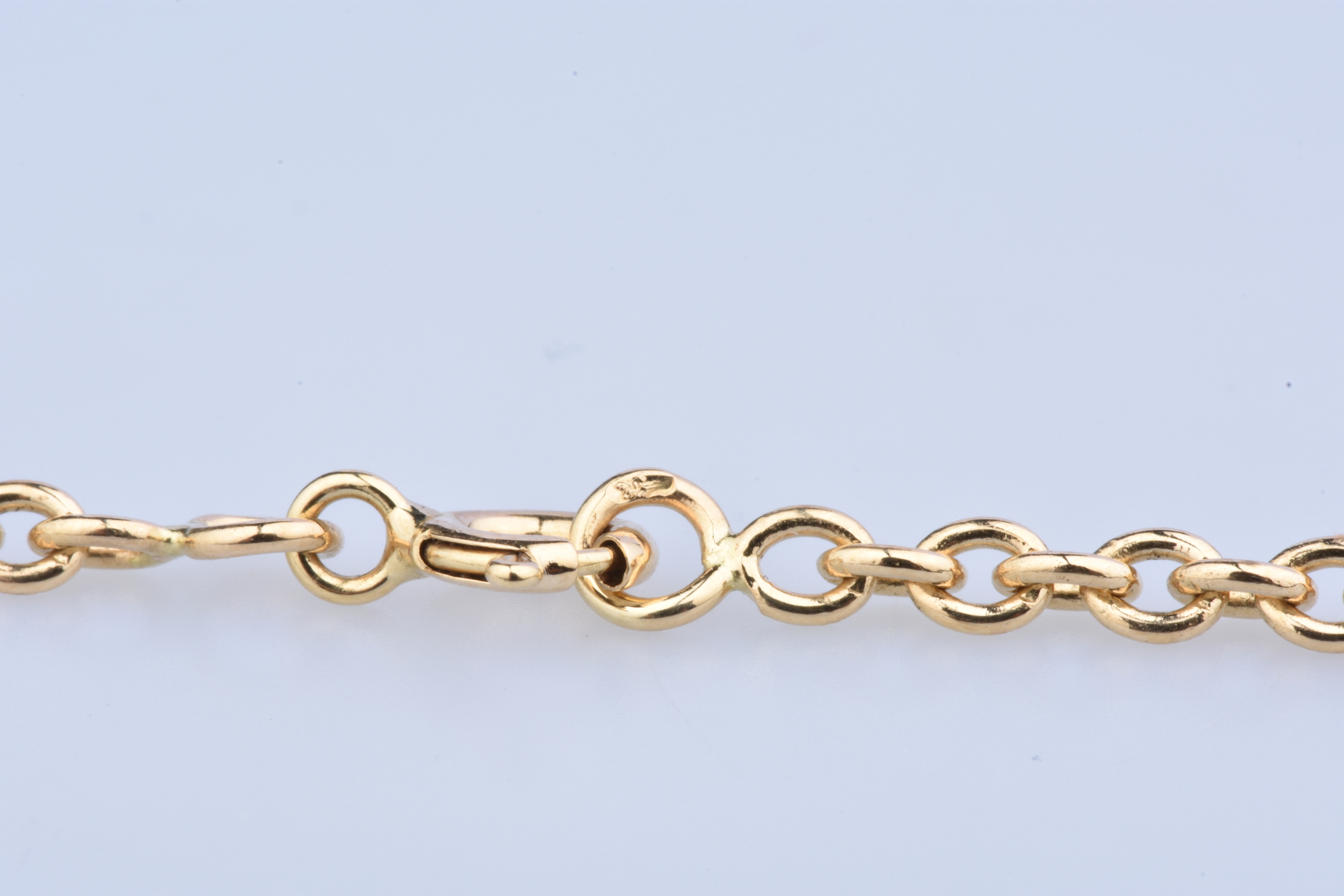 Collier En Plaqué Or 18 Carats - Chaine Maille Large Et Allongée, Marque Tata Gisèle