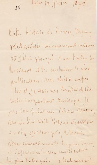 François-René CHATEAUBRIAND - Lettre autographe signée 2