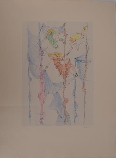 Hans BELLMER : Les petites acrobates - Gravure originale Signée 2