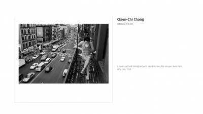 Chien-Chi Chang épreuve  signée main au dos 2